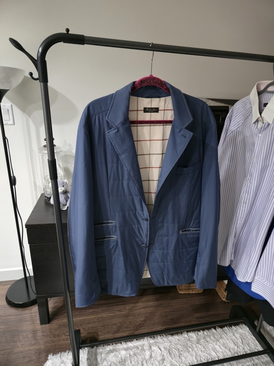 Loro Piana Other - Loro Piana Storm System Blue Lightweight Sport Coat Blazer XL Italy